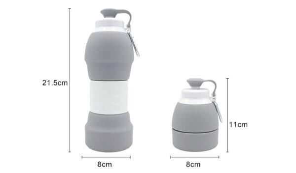 Silicone folding water bottle - Image 9