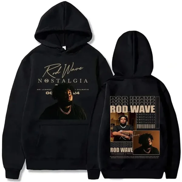 2024 Rod Wave Tour Fashion Casual Nostalgic Hip Hop Music Printed Hoodie Men's and Women's Pullover Fans Luxury Gift Top Hoodie