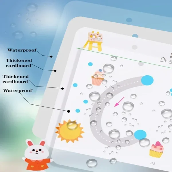 Magical Tracing Workbook Control Training Book Reusable Magic Practice Copybook Children Montessori Drawing Education Stationery - Image 5