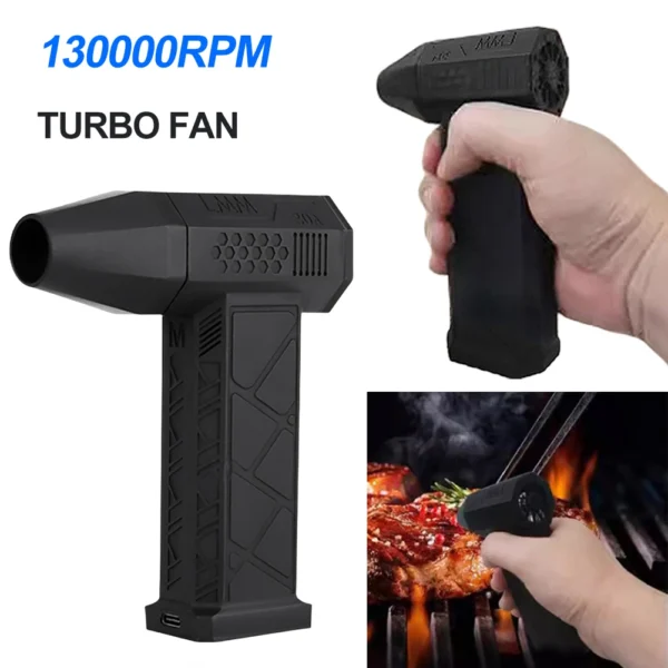 Powerful Air Blower 130000RPM Mini Turbo Jet Fan High Speed Turbo Violent Fan Brushless Motor Handheld Duct Fan PC Cleaning Tool - Image 2