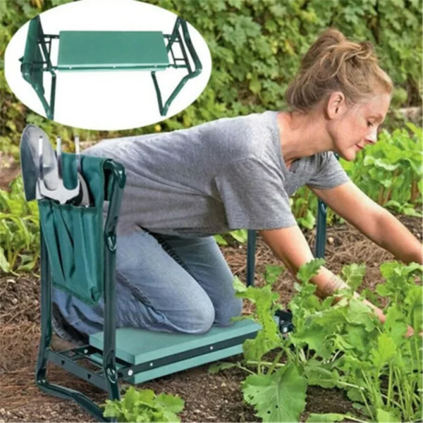 Heavy Duty Upgraded Garden Kneeler Thicken Seat Padded Kneeling Stool Indoor Outdoor 150KG Load Portable Folding - Image 3