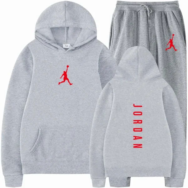 Tracksuit Sets Men's Casual Fleece Warm Hoodies Pants 2PCS Mens Long Sleeve Sport Suit Male Pullover Hoodies Sports Clothing - Image 5