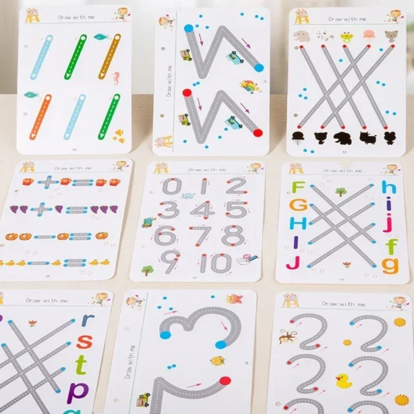 Magical Tracing Workbook Control Training Book Reusable Magic Practice Copybook Children Montessori Drawing Education Stationery - Image 2