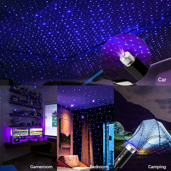 Mini LED Car Roof Star Night Light Projector Atmosphere Galaxy Lamp USB Decorative Adjustable for Auto Roof Room Ceiling Decor - Image 6