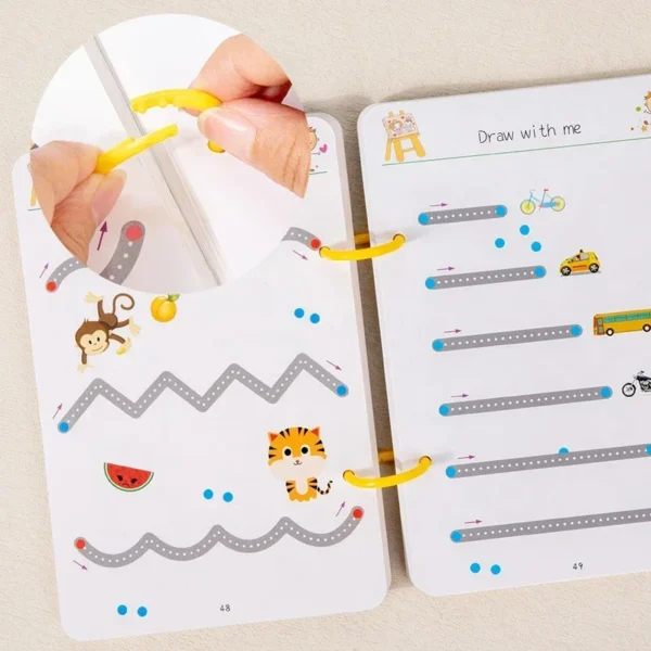 Magical Tracing Workbook Control Training Book Reusable Magic Practice Copybook Children Montessori Drawing Education Stationery - Image 4