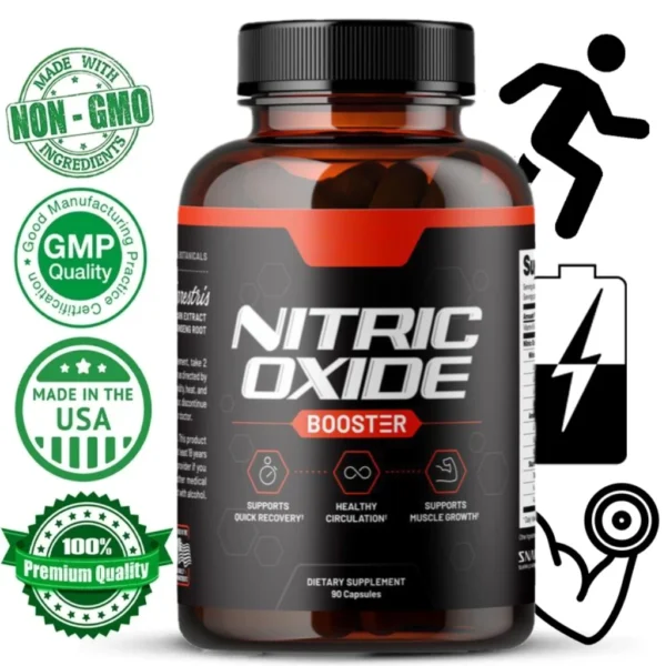 Best Booster for Men - Nitric Oxide Supplements for Health, Energy & Endurance, Muscle Mass