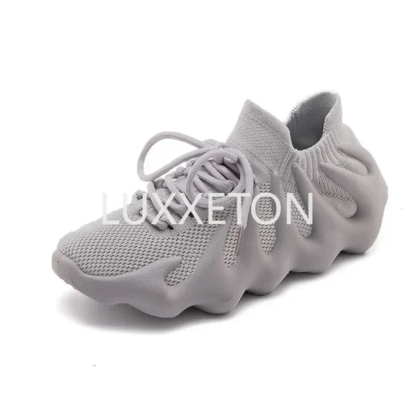 2024 New Summer Mesh Shoes Couple Knitted Thin Breathable and Anti Slip Soft Sole Sports and Leisure One Step Walking Shoes - Image 6