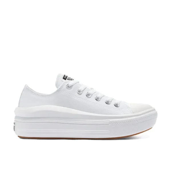 Converse All Star Move Low Comfortable and versatile Non-slip breathable bag low-top canvas shoes Women's Pure white - Image 2