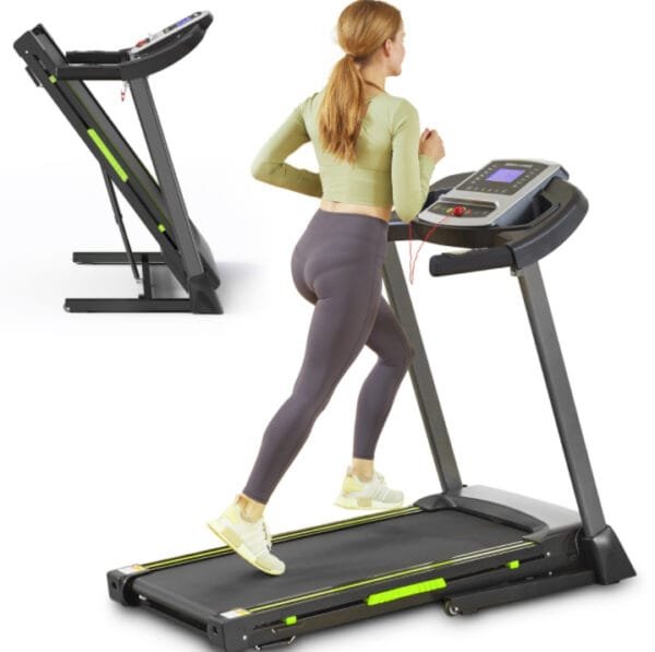 Under desk walking pad treadmill 3.5HP for home office use, quiet and compact