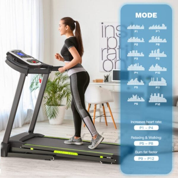 Under desk walking pad treadmill 3.5HP for home office use, quiet and compact
