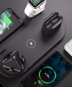 6 in 1 wireless charging station fast charger for iPhone and Apple Watch