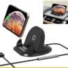 Support chargeur voiture sans fil Qi 10W pour iPhone et Samsung