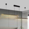 modern black gold LED pendant light