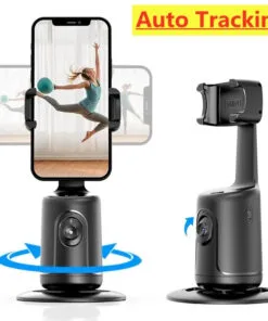 AI smart gimbal 360 auto face tracking phone holder tripod