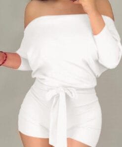 Rose Red Shorts Romper